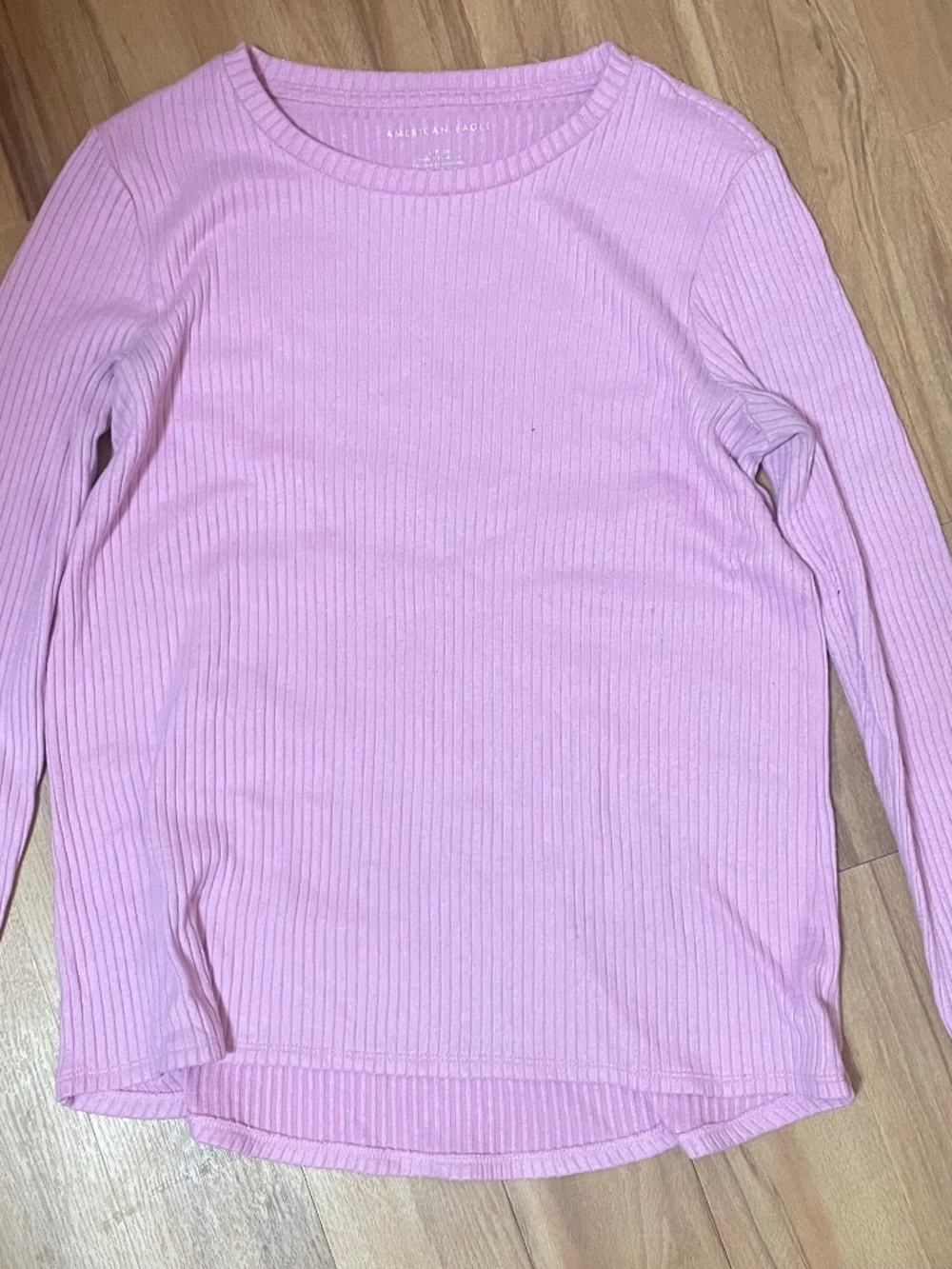 Pink long sleeved shirt